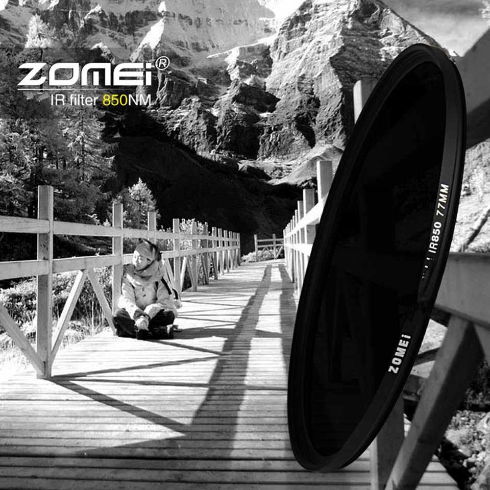 Zomei 58mm IR 680nm+720nm+760nm+850nm+950nm INFRARED FILTER for DSLR Camera - Image 3 of 4