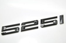 Glanz Schwarz 525i Auto Flach Buchstabe Nummer Hinten Kofferraum Boot Abzeichen Emblem f�r BMW