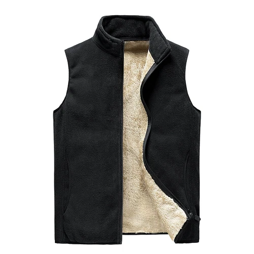 Herren Polar Fleece Weste Bodywarmer ärmellose Jacke Sherpa gefüttert Gilet Weste - Bild 8 von 13