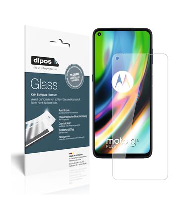 2x Schutzfolie für Motorola Moto G9 Plus - Anti-Shock 9H Folie dipos Glass
