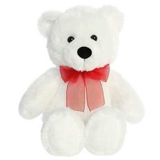 Aurora - 11.5" White Bear Cuddly Stuffed Animal