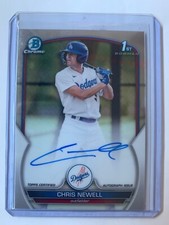 2023 Bowman Chrome Chris Newell 1st Bowman Auto #CPA-CN Dodgers