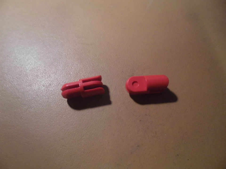 Lego Figur 70er Homemaker 2x Arm rot 3612 Glied Gelenk 2 und 3 Finger fa40 - Bild 2 von 2