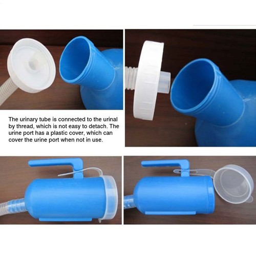 Urine Bottles for Men 2000ML Portable Potty Pee Bottle for Hospital Camping Car - Picture 6 of 16