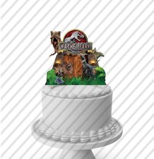 Jurassic World Park Decoración de Pasteles Centro de Mesa Fiesta Cumpleaños Dinosaurios