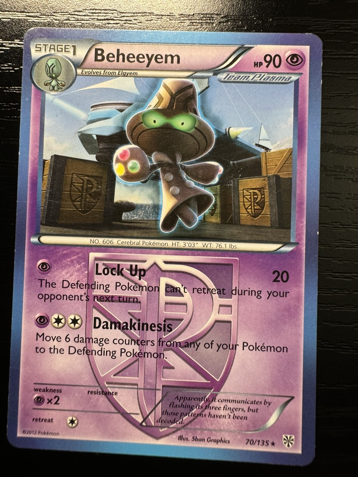 Pokémon TCG Beheeyem Black & White 70/135 Regular Rare