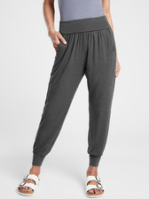 ATHLETA STUDIO WOMEN'S CHARCOAL SOFT LOUNGE ELASTIC WAIST JOGGER Sz M