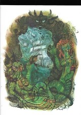 Lithografie signiert JP Tertre Oeuvres der poetische Rimbaud REF E36