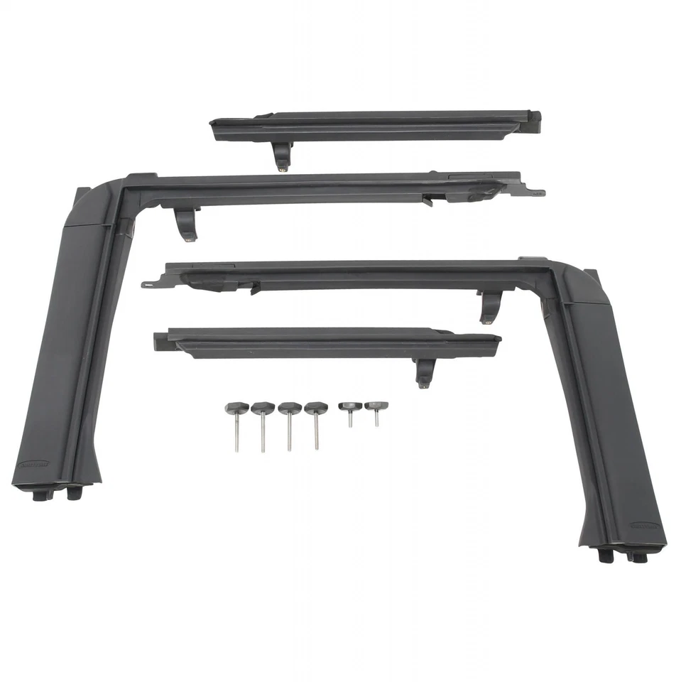 Smittybilt 2007-2023 se adapta a Jeep Wrangler JKU 4 puertas envolvente estilo OE conjunto negro Foto 3 de 4