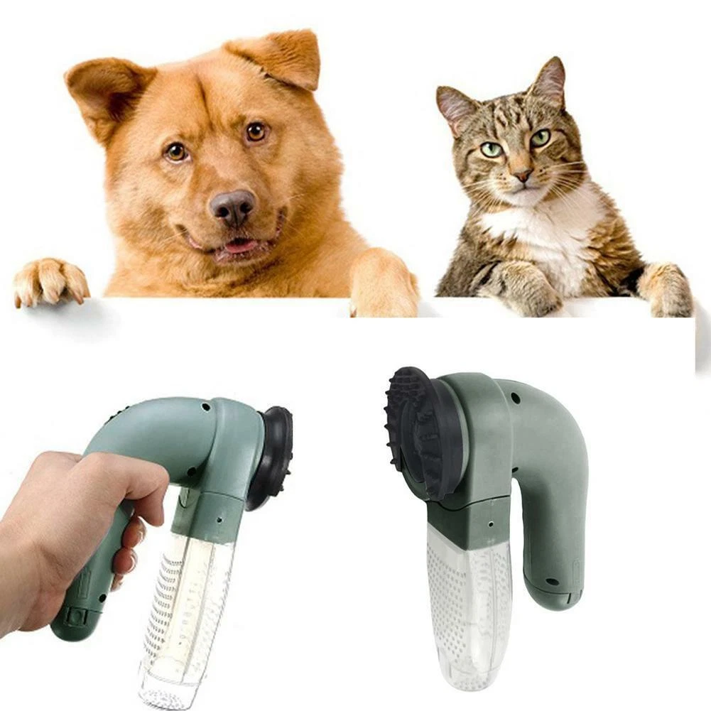 Electric Pet Dog Cat Hair Remover Cleaner Grooming Brush Comb