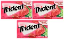 3x Trident Island Berry Lime Flavor Sugar Free Gum With Xylitol American Gum
