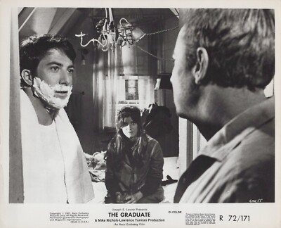 Dustin Hoffman + Katharine Ross in The Graduate (1972)   Photo M 332