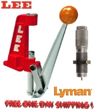 Lee Single Stage Press 90045 + Lyman Depriming & Decapping Die .22 - .45 Cali