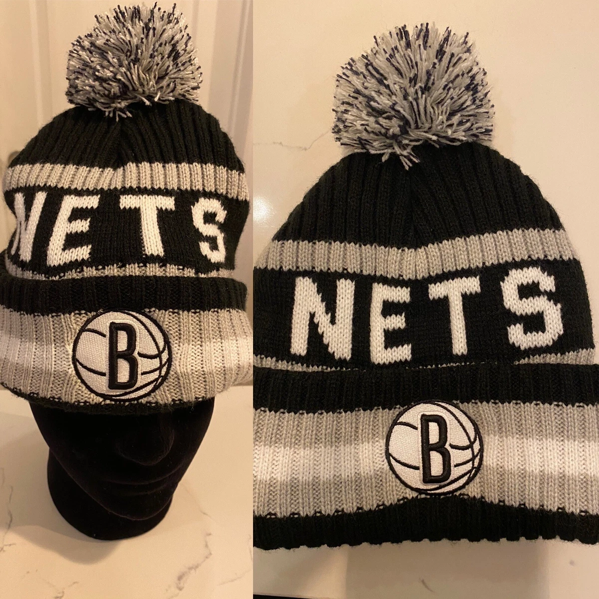Brooklyn Nets Beanie Pom Hat 47 brand eBay