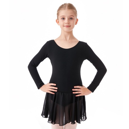 Girls' Ballet Dress Leotards Ballerina Dance Dress Ballet Leotards with Skirt... - Picture 2 of 9