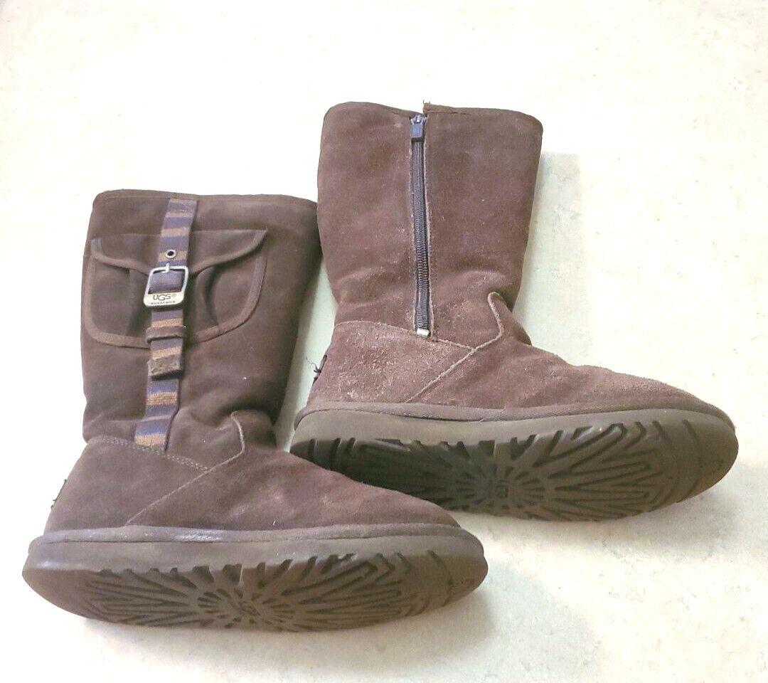 UGG Australian Sheepskin Zip Boot SIZE 3 w/ Cargo Pockets | eBay