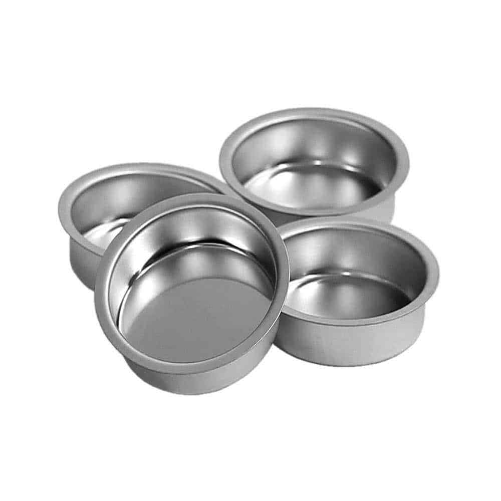 Tealight Holder Silver 40mm Deep Tealight Cup for Standard Tea Light