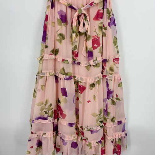 Lauren Ralph Lauren Womens Size 6 Sleeveless Dress Soft Pink Floral Sheer Lined - Picture 4 of 14