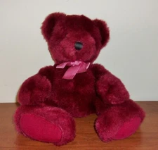 Russ Rhapsody Raspberry Teddy Bear Plush Heavy  Stuffed Animal Weighted - 14"