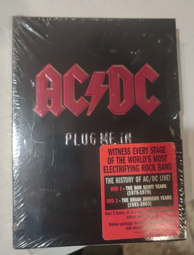 AC/DC-PLUG ME IN:COLLECTOR'S EDITION-DVD POSTER SONY PROMO SET FACTORY SEALED