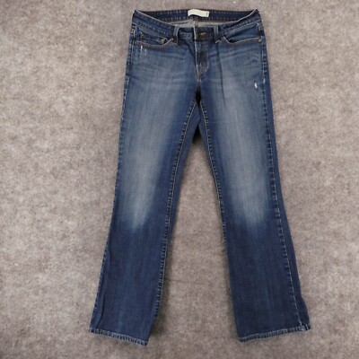 Levi's 545 Jeans Women 8 M Stretch Low Boot Cut Med Wash Fade Ladies