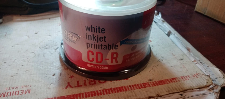 Imation, 50pc.x 4 pack, 200total, CD-R Media 48x 700MB 80min Factory Sealed Box - Image 2 of 4