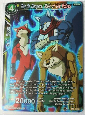 Trio De Dangers Mark of the Wolves Reprint BT9-065C Holo NEW Battle Evo. Booster