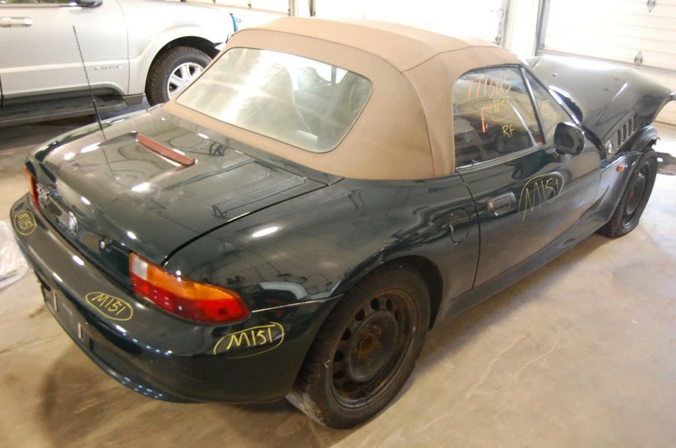 Cinturón de seguridad delantero para BMW Z3 RF 1998 NEGRO HEMBRA-PESTILLO LATERAL PRETENSIÓN Foto 3 de 4