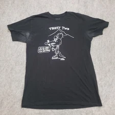 Thirty Two Snowboarding Shirt Mens Large Black White Outdoor Hood Rats Adult *