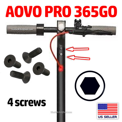 4x Allen Head STEM SCREWS for Aovo Pro 365GO Scooter Stem Nut