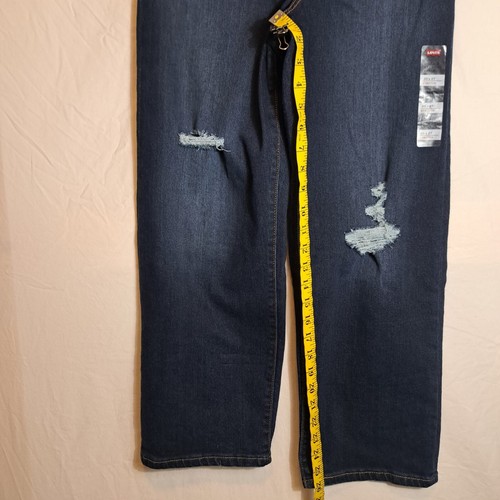 Levi's Super High Rise Ribcage Straight Ankle Jeans Distressed Size 30 x 27 NEW - Picture 13 of 15