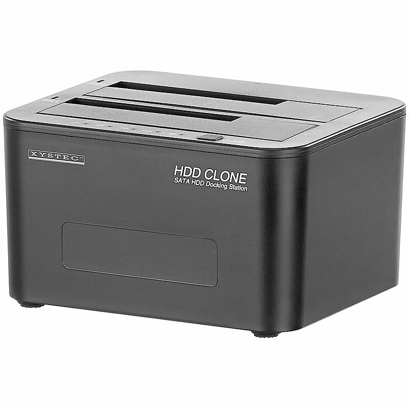Xystec USB-3.0-Dockingstation für SATA-Festplatten & -SSDs, mit Klon-Funktion - Bild 2 von 4