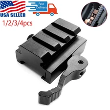 Tactical 3 Slot Quick Release Detach  Block Mounts For 20mm Picatinny Rail US