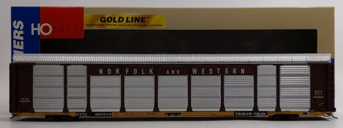 Walthers 932-4883 escala HO Norfolk & Western Thrall 89' tres niveles portador automático | Condition: Used