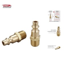 Air Hose Fittings And Air Coupler Plug, Air Compressor Quick-Connect MNPT Mal...