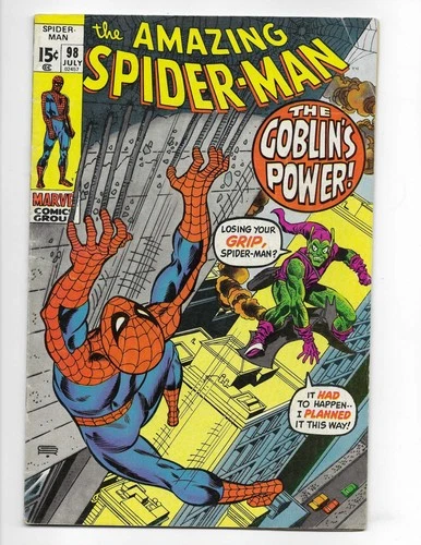 Amazing Spider-Man 98 1971 Marvel Comics VG/F 5.0 Gwen Stacy Green Goblin