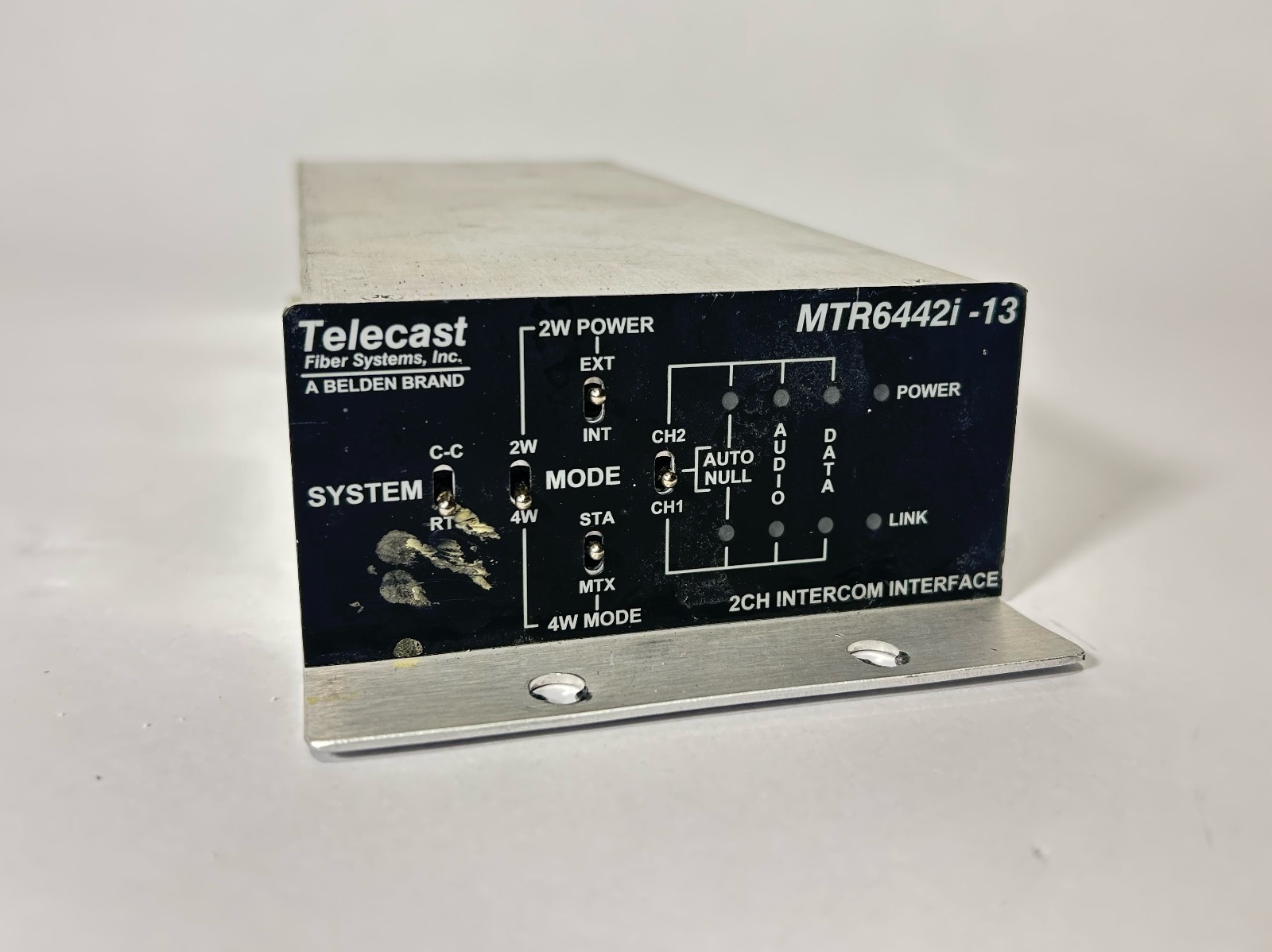 Telecast MTR6442i-13 2CH Fiber Intercom Interface RTS Clear-Com Tested