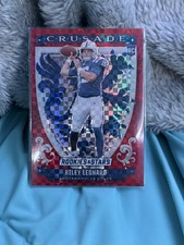 2025 Panini Rookies & Stars Riley Leonard Crusade Red Plaid Rookie #18 Colts