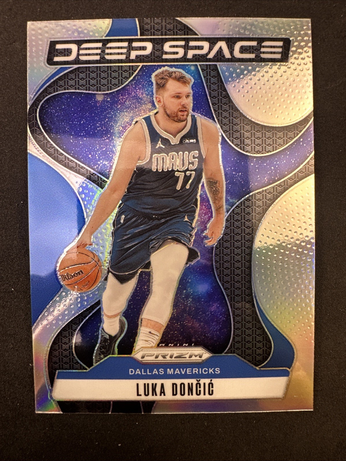 2024-25 Panini Prizm Deep Space Silver Prizm #4 Luka Doncic Dallas Mavericks