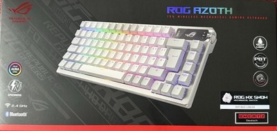 ASUS ROG Azoth White RGB Gaming-Tastatur mechanische ROG NX-Snow Switches weiß
