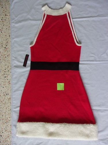 no bo Weihnachten ärmelloses Pulloverkleid Jr Gr. L - sieht aus wie Weihnachtsmann Outfit Neu mit Etikett - Bild 5 von 5