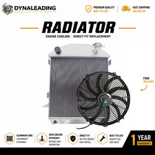 1924-1927 Ford Model-t 3 Row Aluminum Radiator With 16 Fan 1924-1927 Ford Model-t 3 Row Aluminum Radiator With 16 Fan