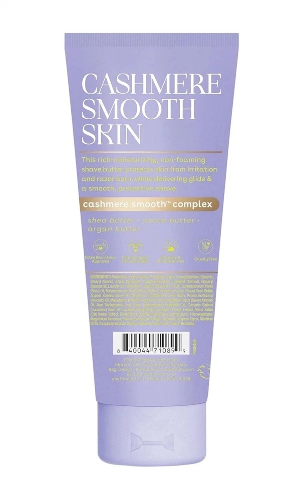 eos Vanilla Cashmere Skin Shave Butter Non-Foaming Shave Cream Soft Skin, 7oz - Image 2 of 4