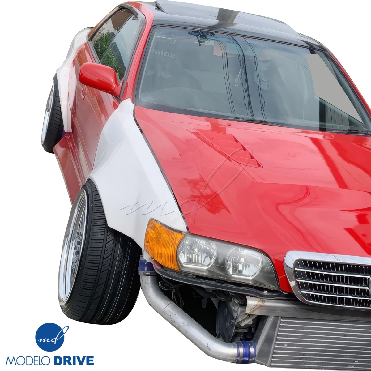ModeloDrive FRP ORI t4 75mm Fenders (front) 4pc (JZX100) for