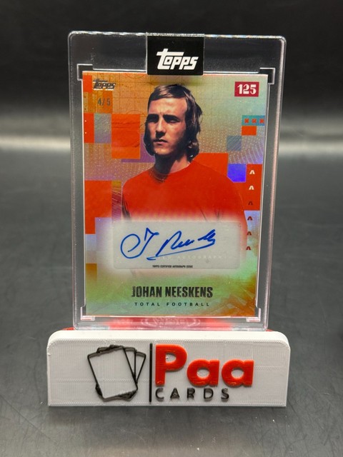 Topps - 125 Jahre Ajax Amsterdam - Auto - Johan Neeskens /5 - Legende Gold