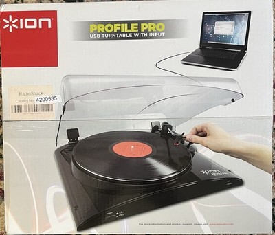 ION Profile Pro USB Turntable with Input.  USB and RCA Out.  NOS