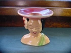 Vintage 1950's Shawnee USA 896 Pottery Hawaiian Lady Head  Vase HV15
