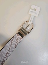 Michael Kors Reversible Belt MK Logo Size Large New With Tags Gold Colour Buckle