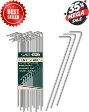 20 Pack Of Heavy Duty Metal Galvanized Steel Tent Stakes for Camping/Inflatables