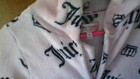 Juicy Couture Sleepwear 1-Pc Cozy ZipUp Hooded Pajama Girls 7/8 Pink Logo *Flaw — photo 7